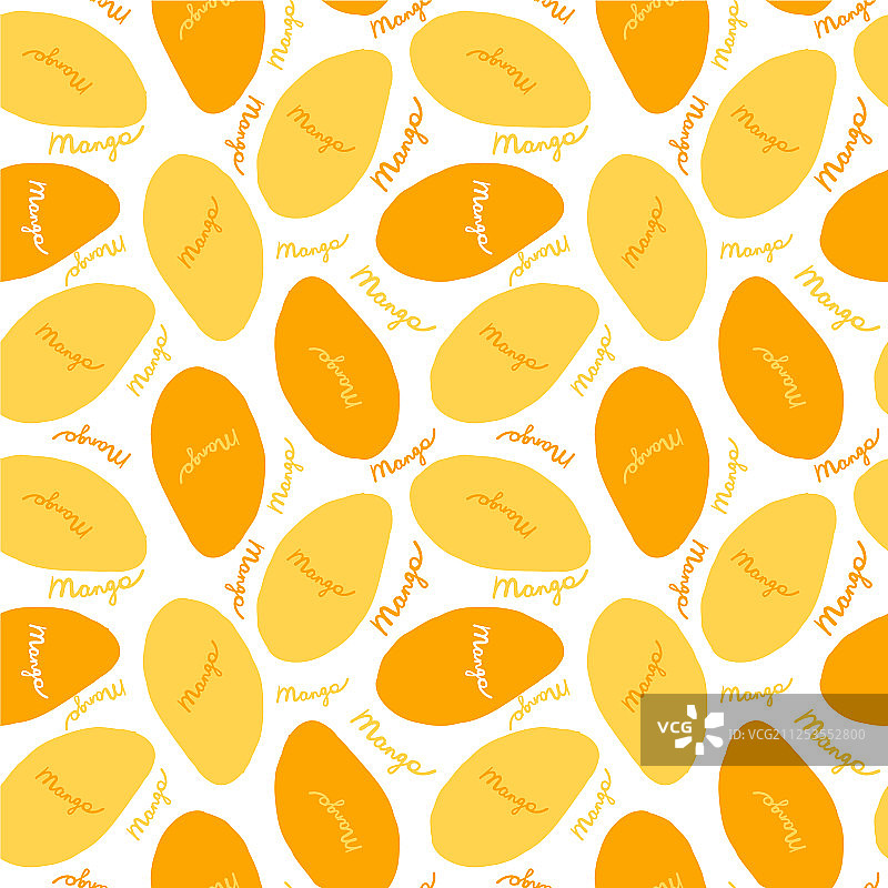 芒果无缝图案设计图片素材