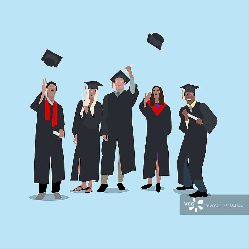 大学生毕业庆祝图片素材