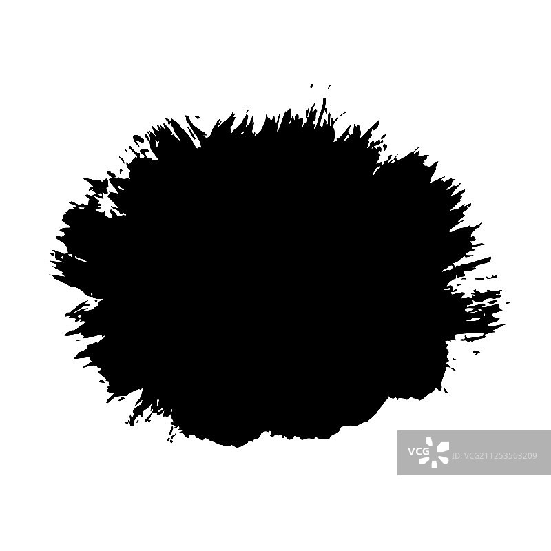 白色背景黑色孤立笔触图片素材
