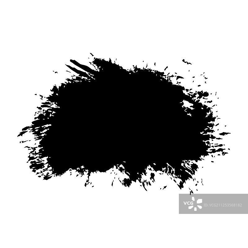 白色背景黑色孤立笔触图片素材