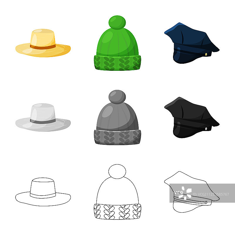 服装和帽子logo合集图片素材