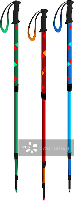 登山杖图片素材