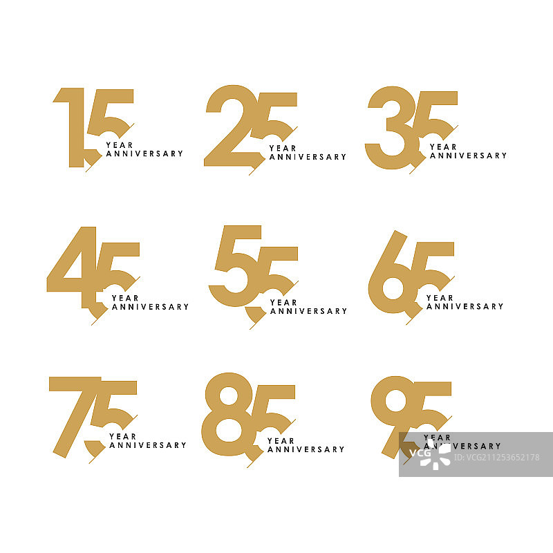 周年纪念套装模板设计图片素材