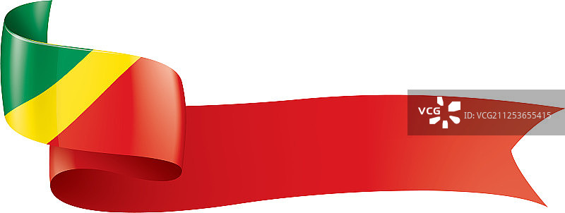 刚果国旗上的白色图片素材