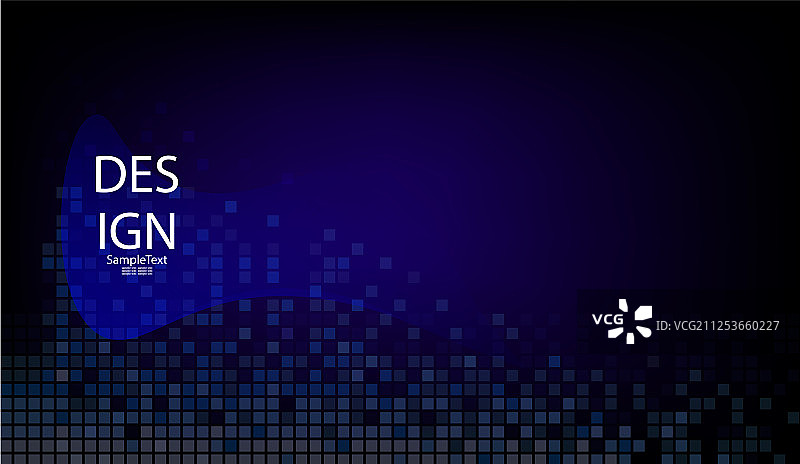 抽象蓝色几何马赛克背景图片素材