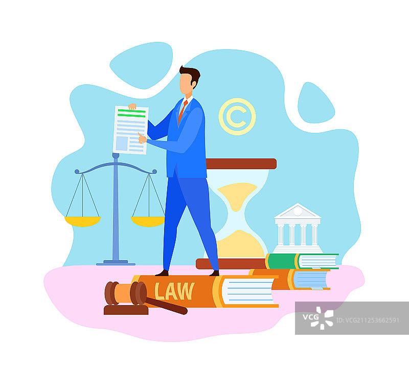 普通律师事务所平面设计图片素材