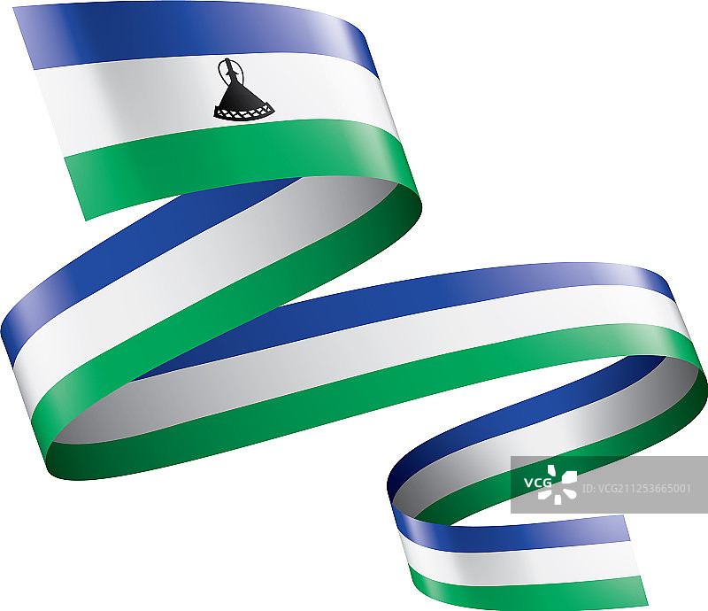 莱索托国旗上有白色图片素材