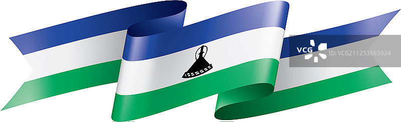 莱索托国旗上有白色图片素材