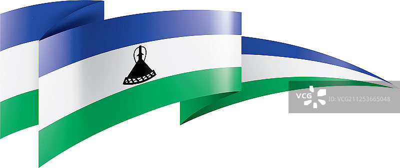 莱索托国旗上有白色图片素材