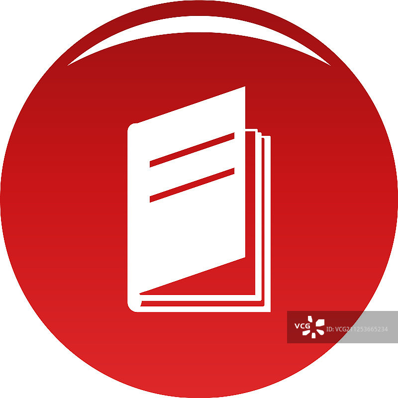 半开红色书籍图标图片素材