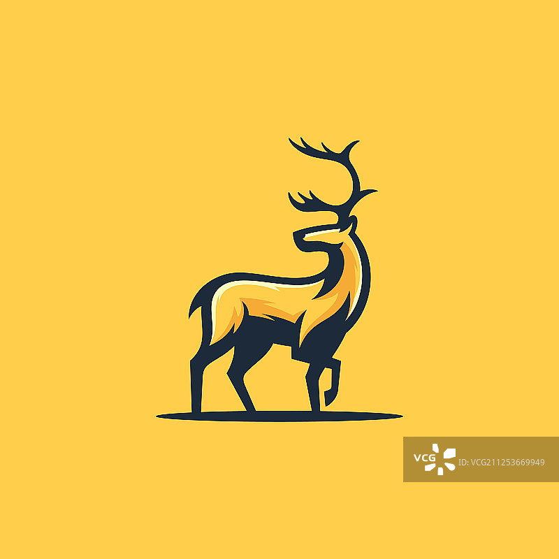 北美驯鹿概念设计模板图片素材