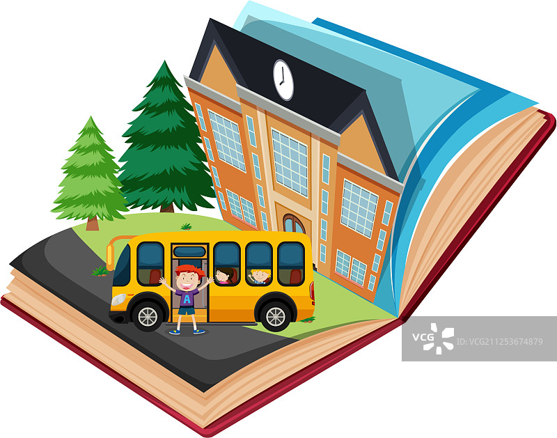 立体学校课本图片素材