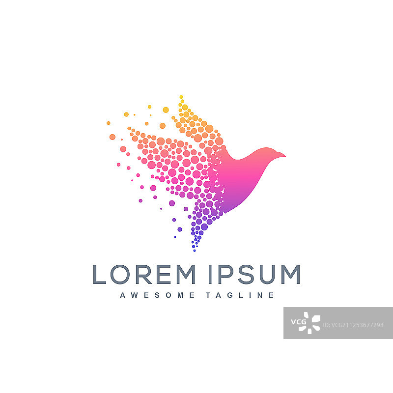 鸟点概念模板图片素材