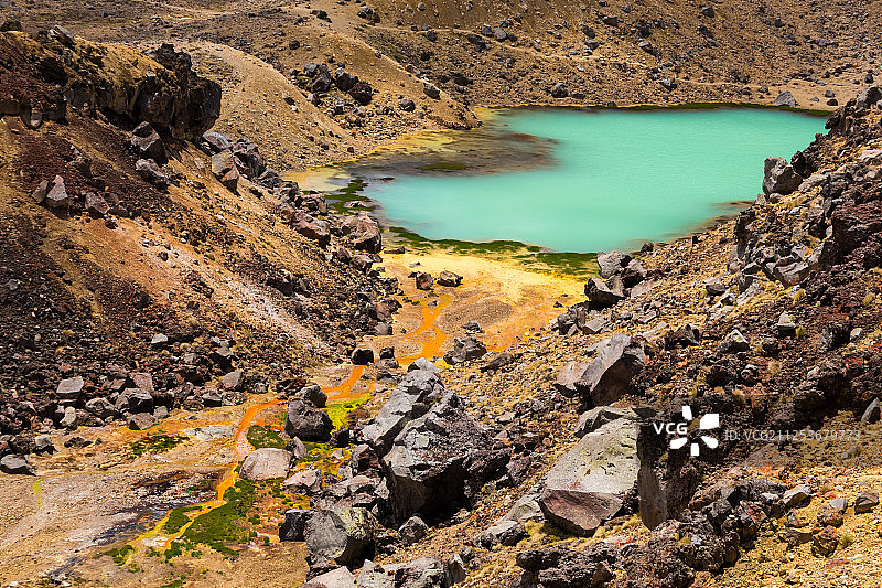 火山湖图片素材
