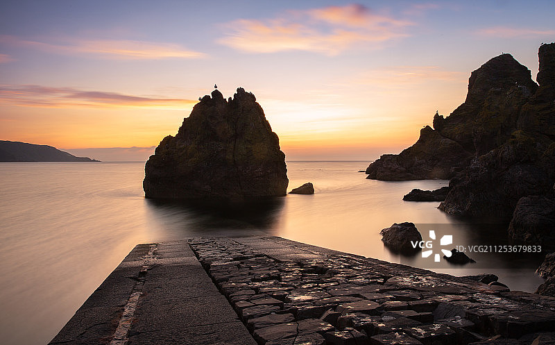 英国苏格兰圣阿布斯 Pettico Wick 景观图片素材