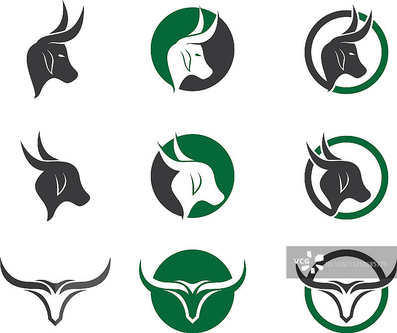 公牛Logo图标模板图片素材