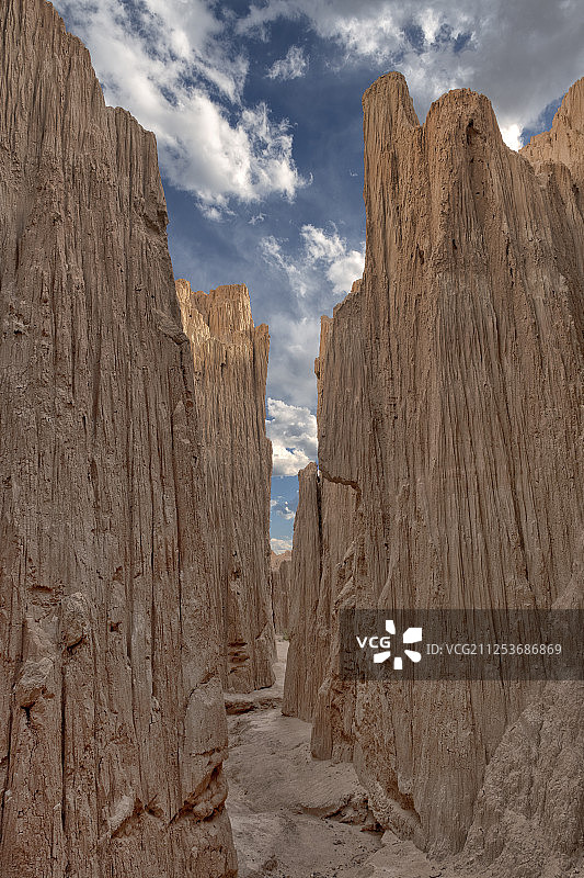 美国内华达州大教堂峡谷州立公园岩石景观图片素材