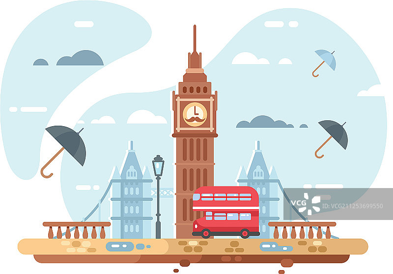 伦敦城市天际线图片素材