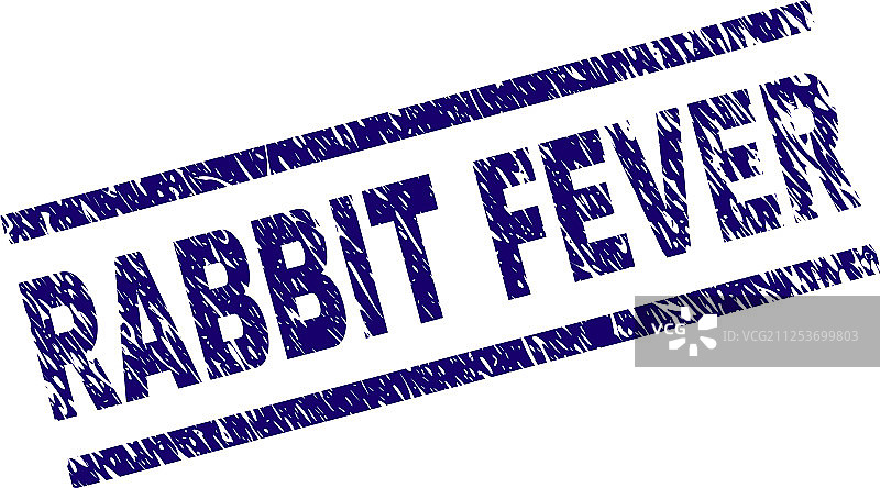 带划痕纹理的兔热病印章图片素材