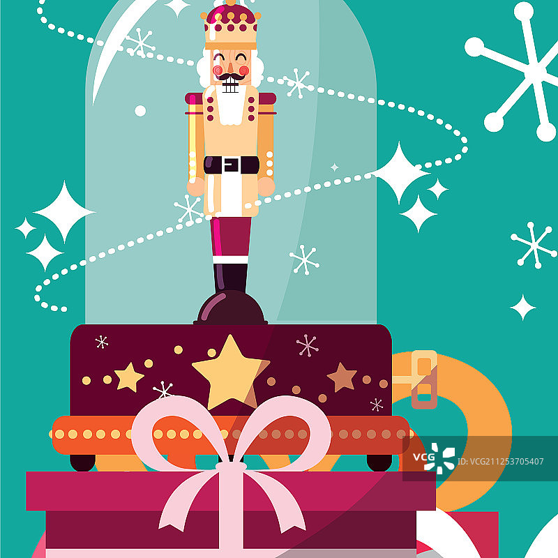 圣诞音乐盒设计图片素材