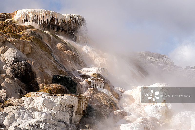 猛犸温泉图片素材