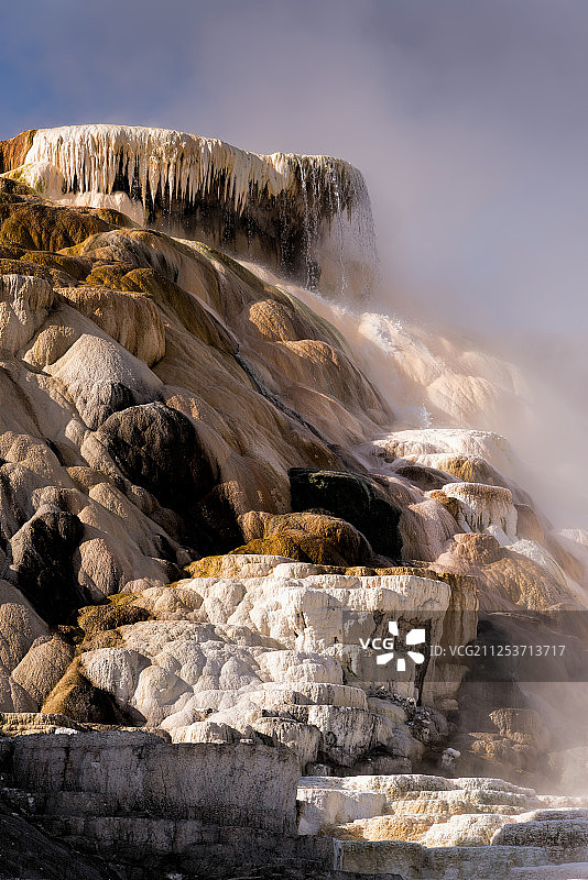猛犸温泉图片素材