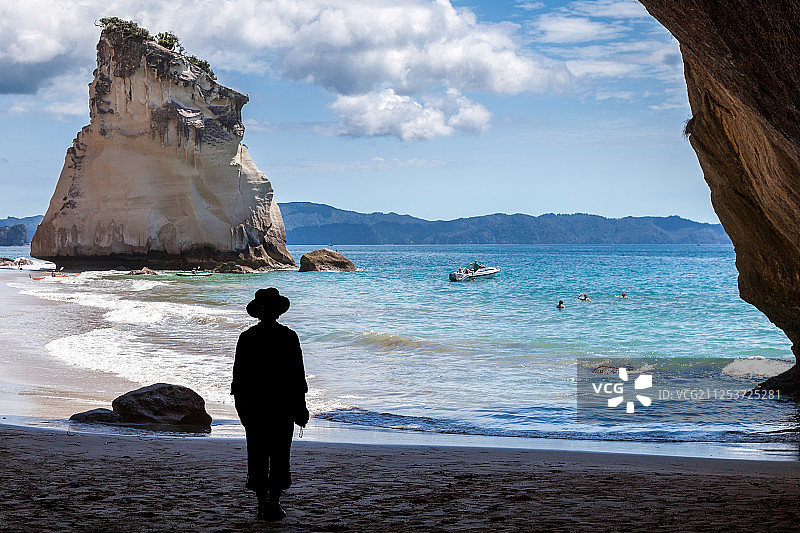 海伊附近的大教堂湾海滩图片素材
