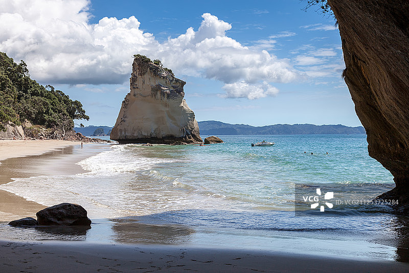 海伊附近的大教堂湾海滩图片素材