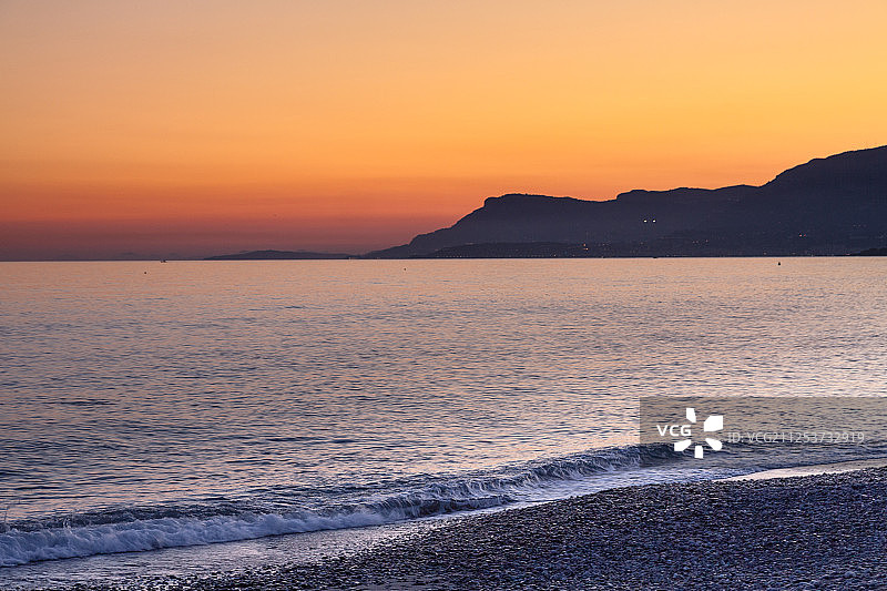 文蒂米利亚的日落图片素材