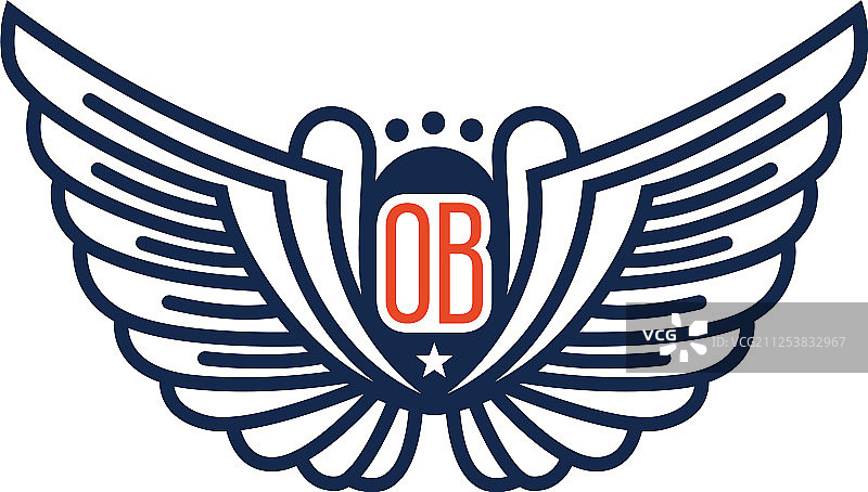 OB首字母标志设计图片素材