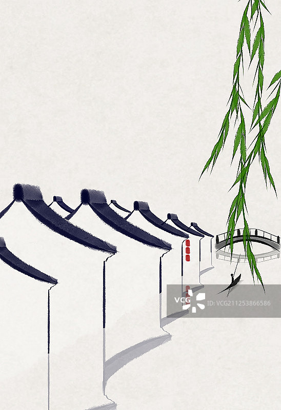 清明二十四节气中国风插画图片素材