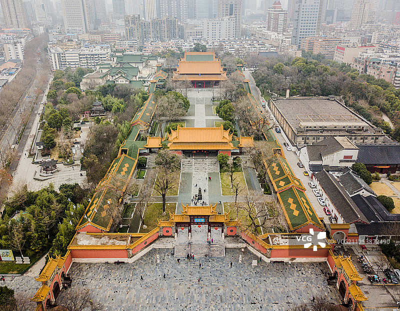 航拍南京朝天宫图片素材