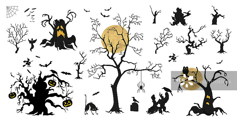 万圣节节日图形模板图片素材