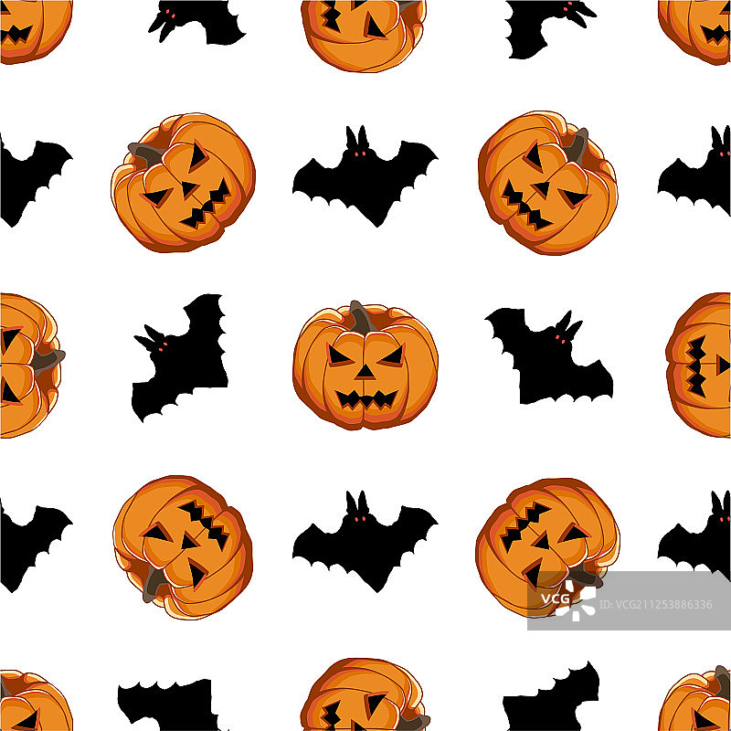 主题上大彩色图案万圣节图片素材