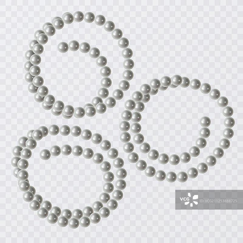 新娘珍珠复古配饰项链套装图片素材