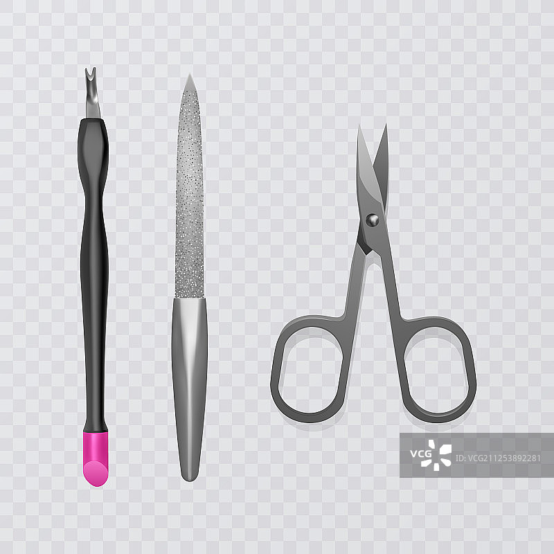 美甲手部护理套装EPS10图片素材