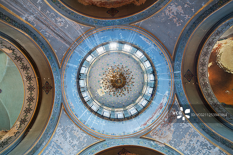 圣索菲亚大教堂内部穹顶图片素材