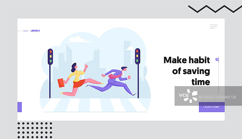 繁忙的城市人行横道图片素材