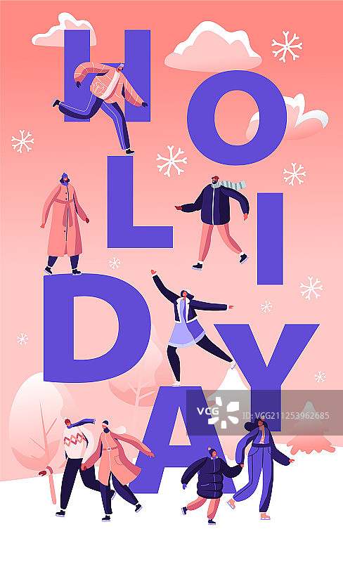 冬季假日节日季概念：快乐图片素材