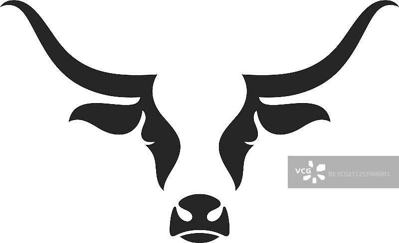 苏格兰高地牛标志图片素材