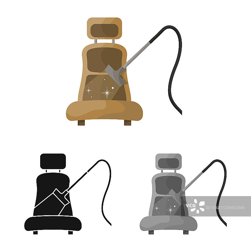 座椅和汽车标志套装图片素材