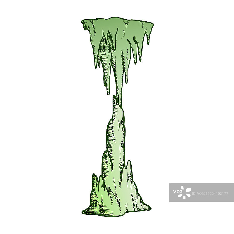 彩色冰柱冻结瀑布图片素材