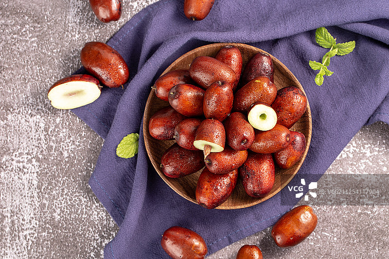 新鲜水果美食长枣子图片素材