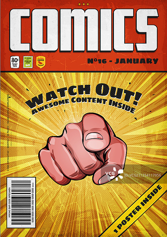 老式漫画书房车封面模板图片素材