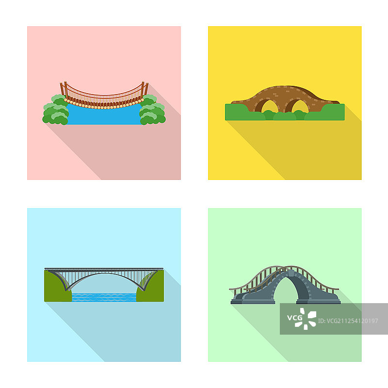 桥梁标志集图片素材