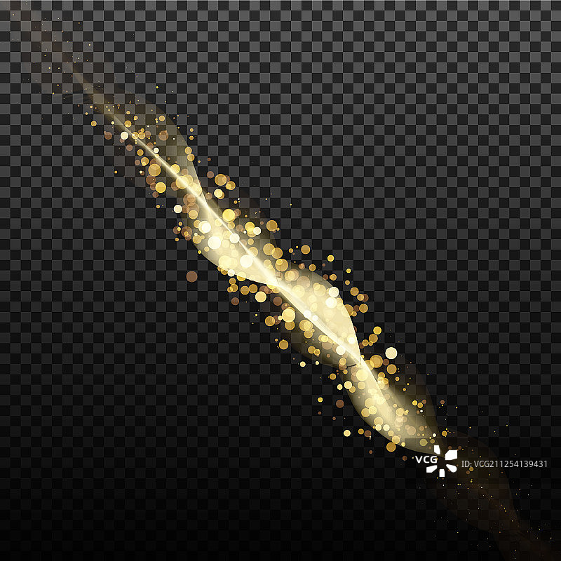 金色闪光星尘灯光图片素材