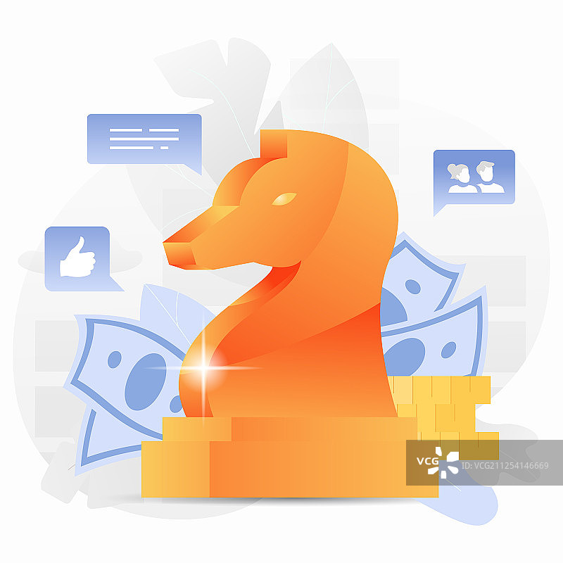 骑士象棋棋子创意图片素材