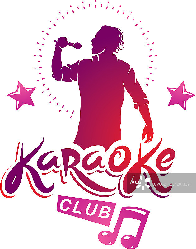 卡拉OK俱乐部宣传单封面设计图片素材
