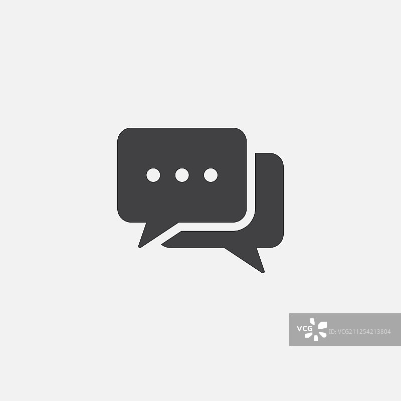对话气泡聊天图标图片素材