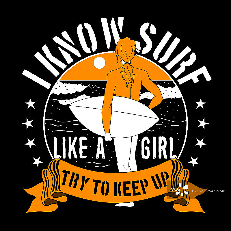 像女孩一样冲浪 引言图片素材